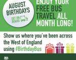 August Birthdays enjoy your free bus travel all month long