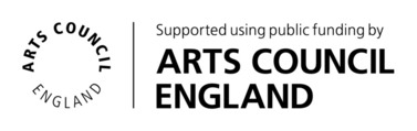 A logo saying Supported using public funding by Arts Council England