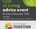 Cost of Living Advice Event poster