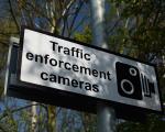 Sign indicating a traffic enforcement camera