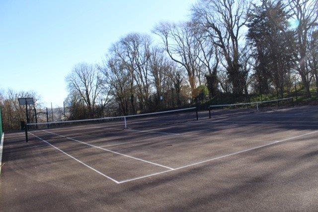 surface of Ashcombe Park tennis courts