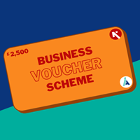 A graphic which shows a voucher with the amount of £2,500 written on it