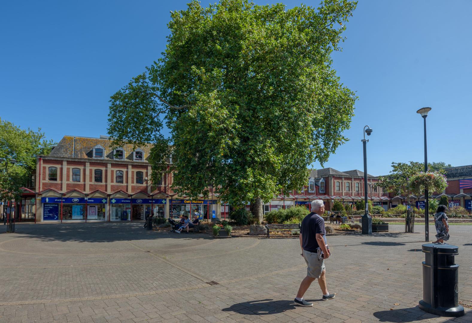 A photo of Queen's Square in Clevedon