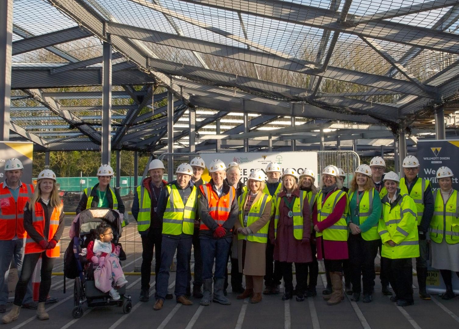 Topping out celebration of the expansion of Baytree School