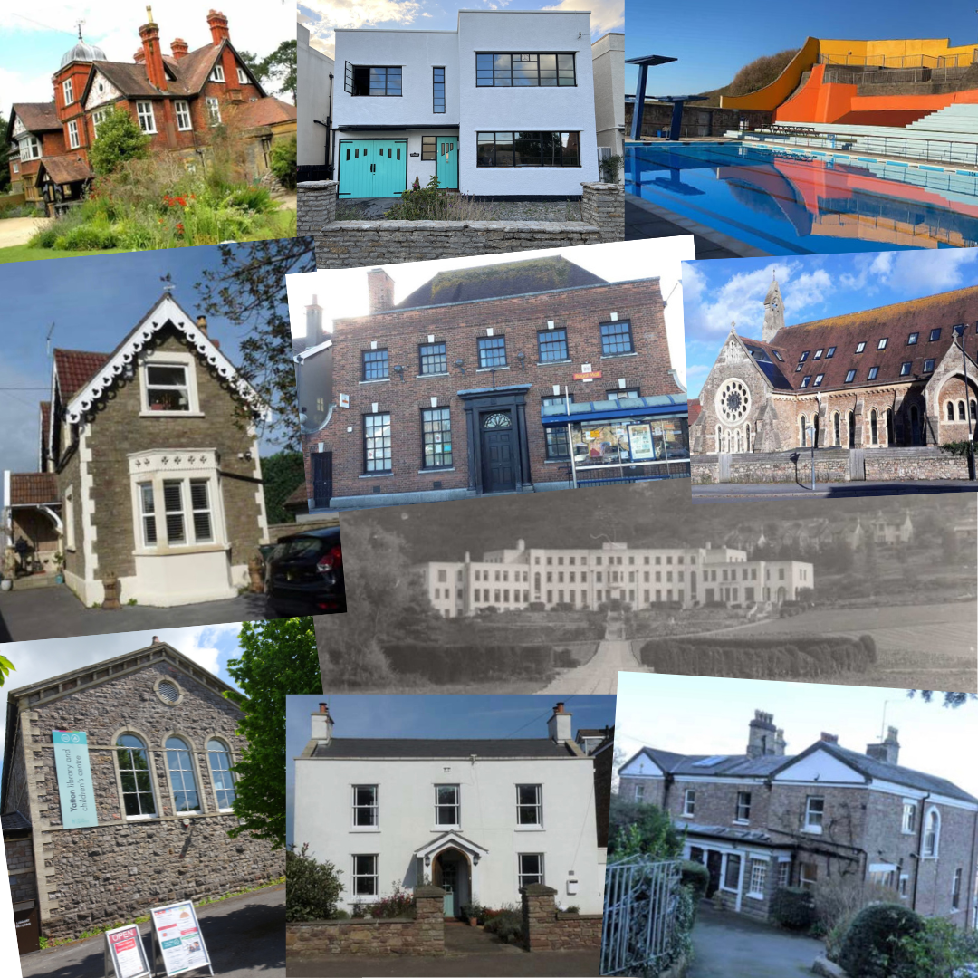 A montage of ten photos of the sites added to the Local Heritage List in December 2023