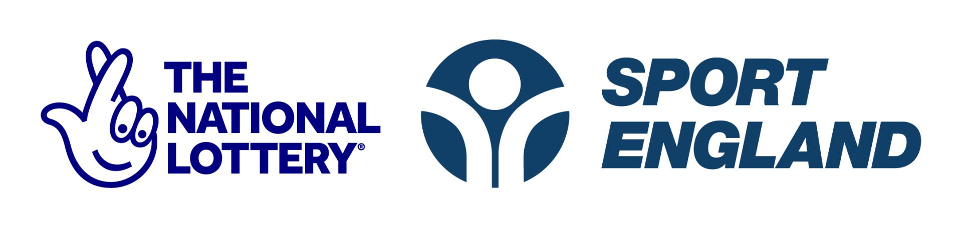 The National Lottery logo and Sport England logo